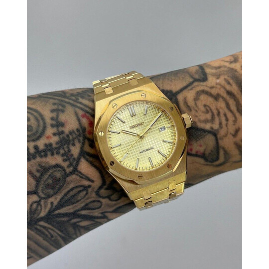 Custom Seiko Mod • Full Gold AP • 42mm